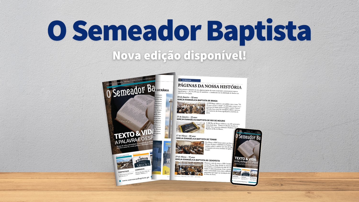 Nova edição O Semeador&nbsp;Baptista